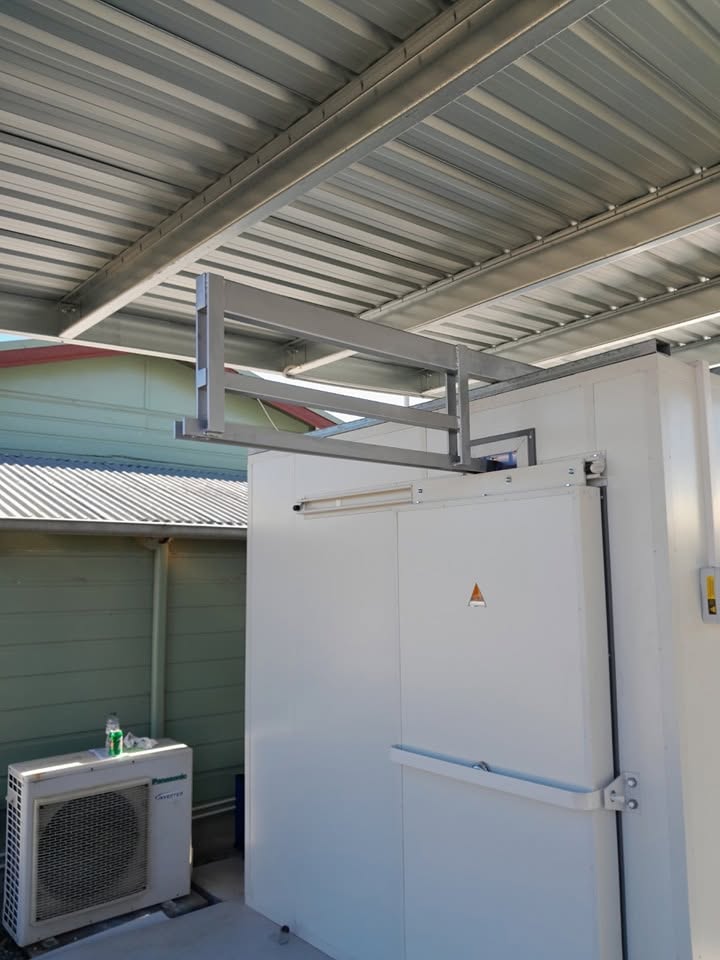 Panasonic condenser unit supporting a commercial cool room installation